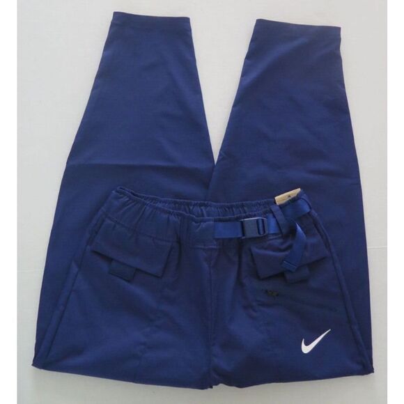 Nike DH9897 492 Women's Sz S Blue Sportswear Tech Pack Curve Woven Pants $100 - Picture 8 of 9